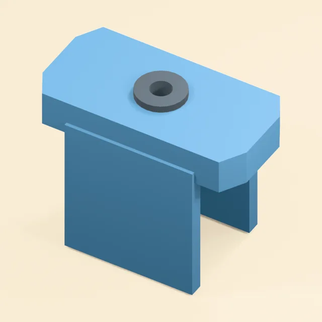 Edge registering doweling jig with guide bushing and screw clamp
