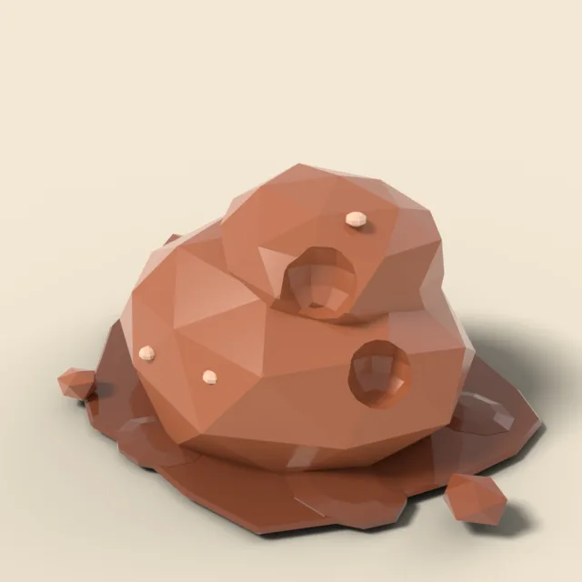 Lump of wet clay