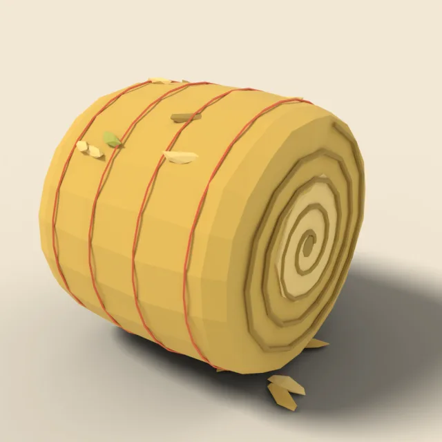 Hay bale round roll