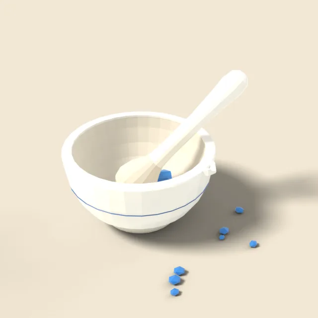 Mortar and pestle porcelain