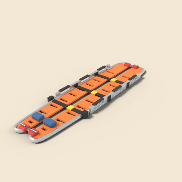 Scoop stretcher split design