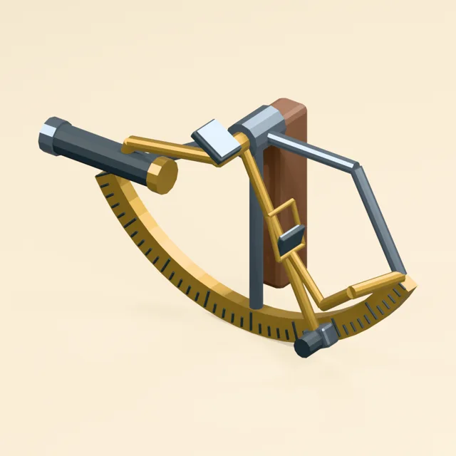 Open Frame Dual Mirror Sextant