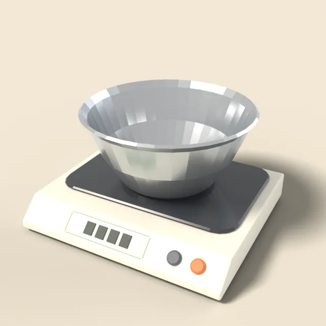 Kitchen scale with bowl