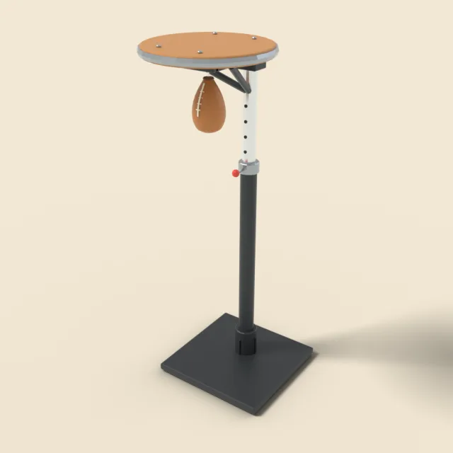 Speed bag on platform