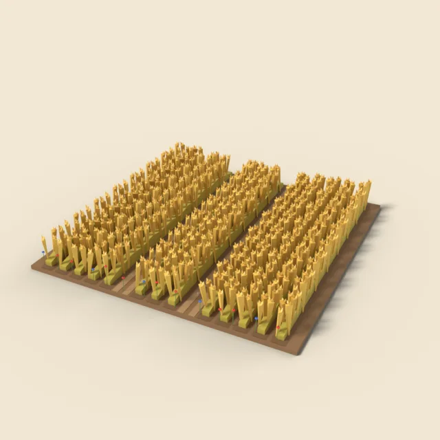 Wheat field tile with tall stalks