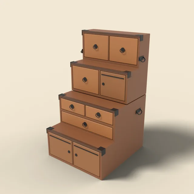 Tansu step chest