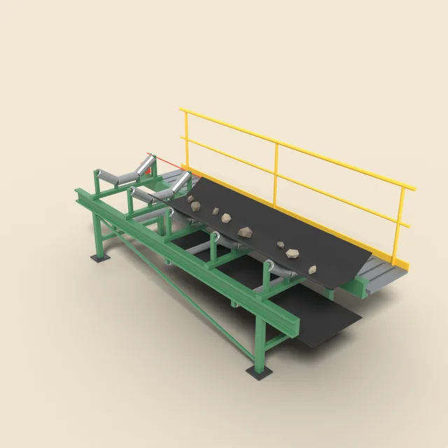 Conveyor belt section with rollers