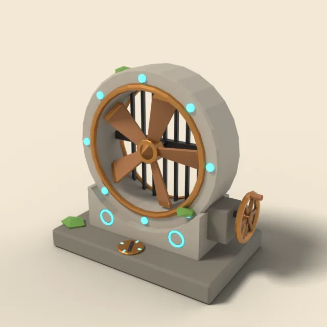 Wind vent fan puzzle