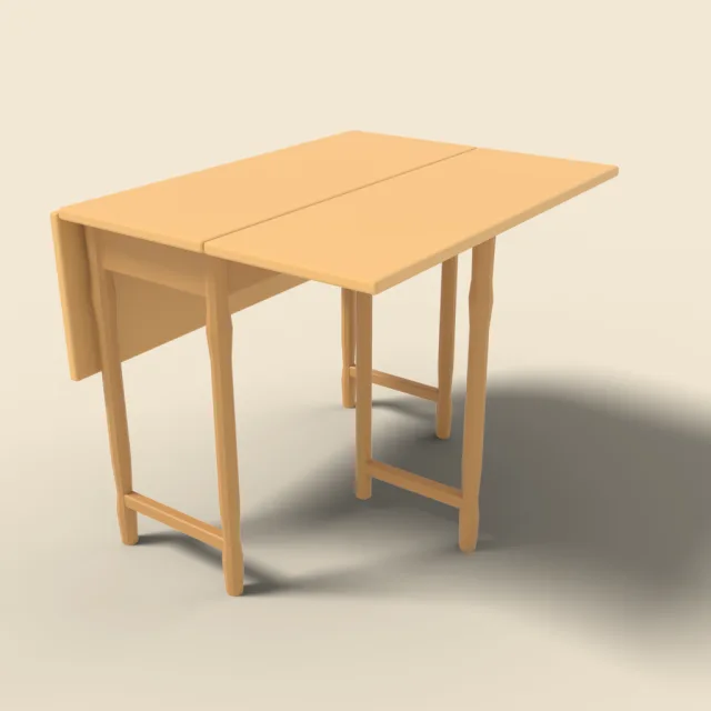 Drop-leaf folding table