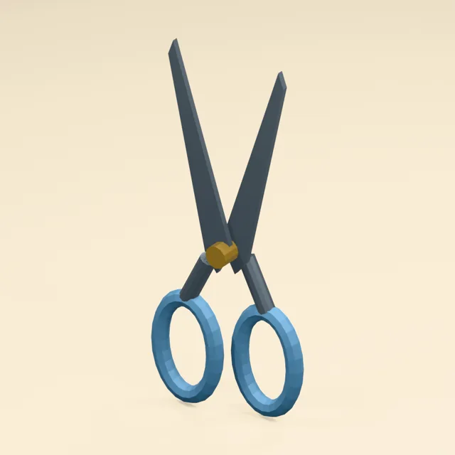 Open-loop household scissors