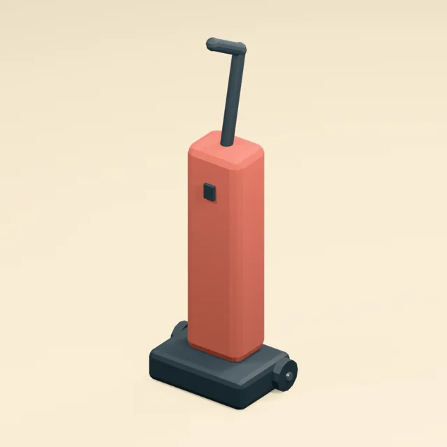 Upright floor vacuum