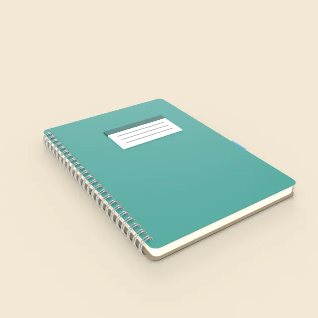 Spiral notebook with wire binding