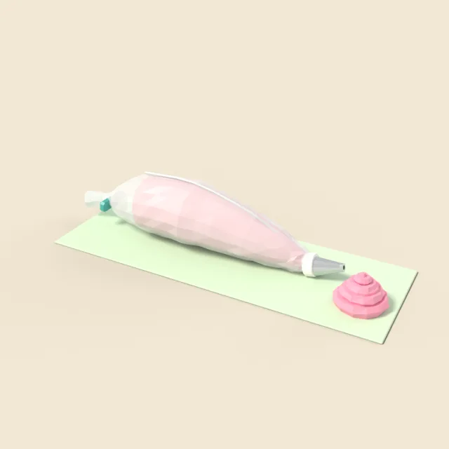Piping bag with nozzle