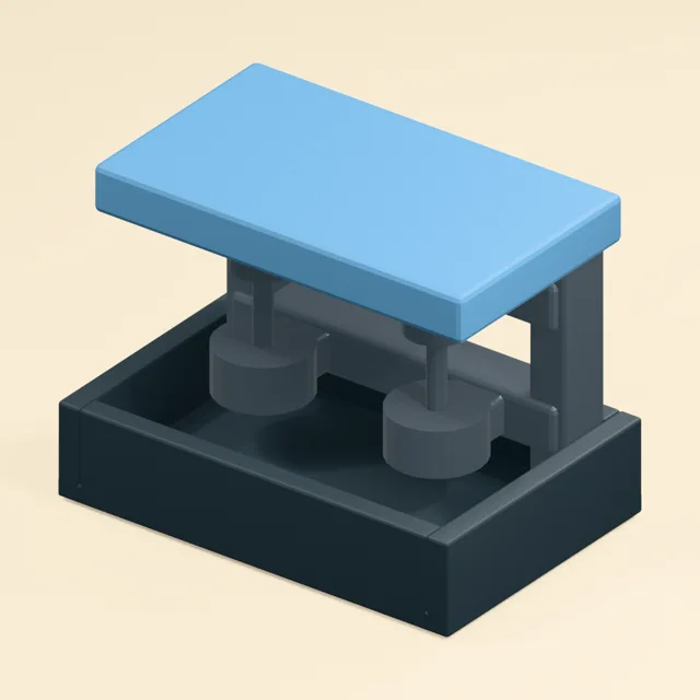 Twin-die desktop paper punch