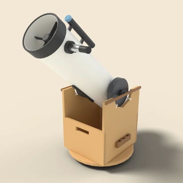 Reflecting telescope on dobsonian mount