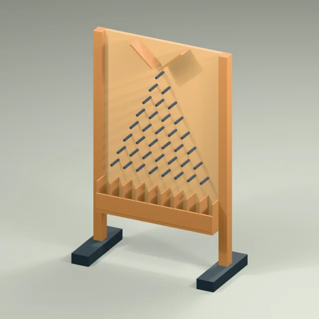 open_peg_galton_probability_board