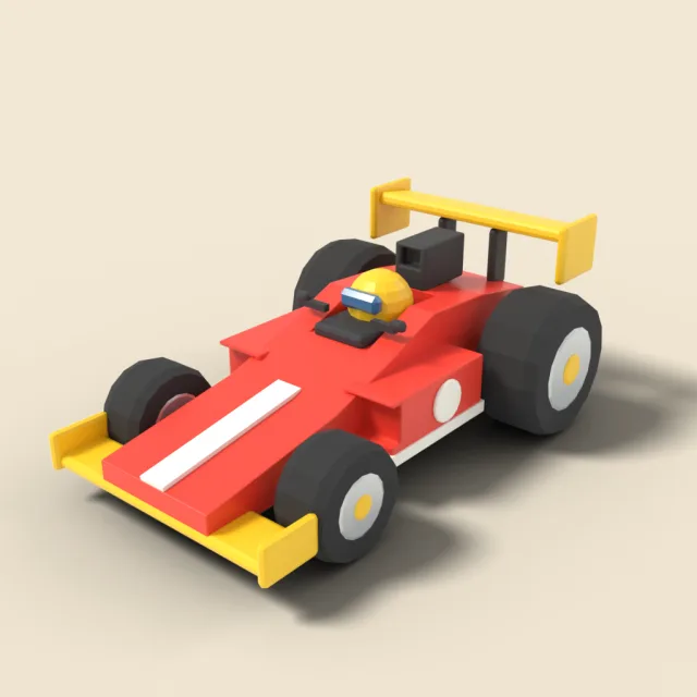 Friction toy race car