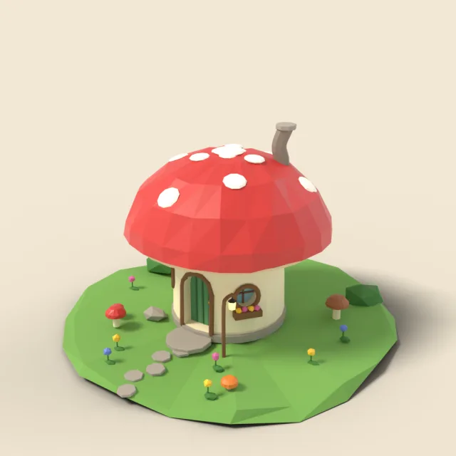 Fairy tale mushroom house