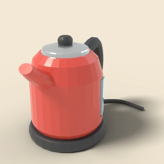 Electric kettle on power base