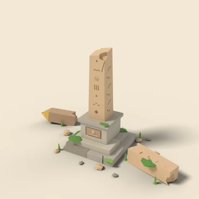 Broken obelisk