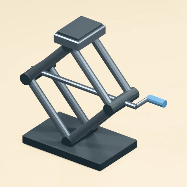 Diamond scissor jack
