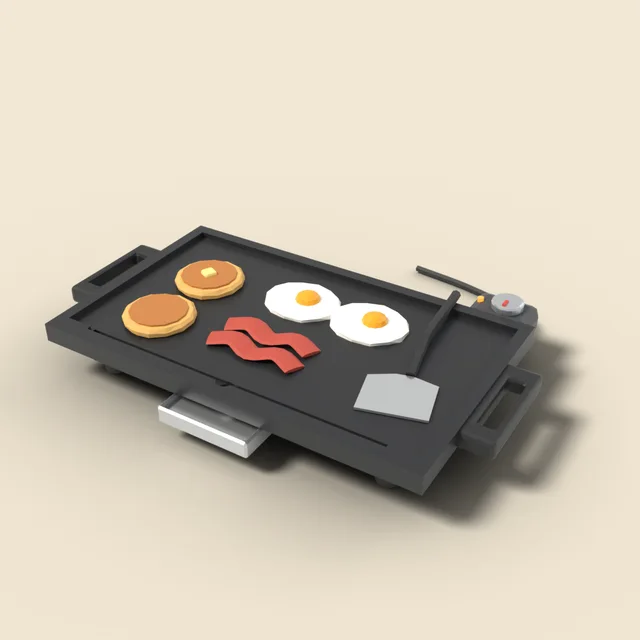 Electric griddle plate