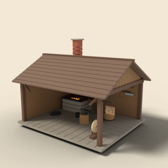 Blacksmith forge shop