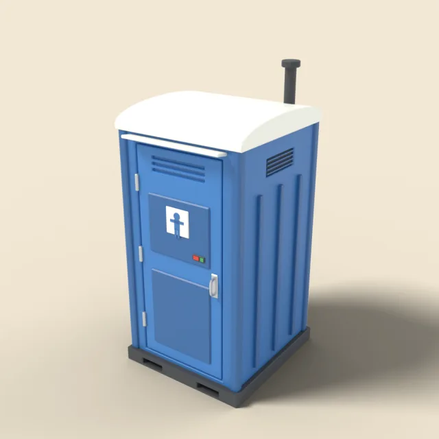 Portable toilet cabin