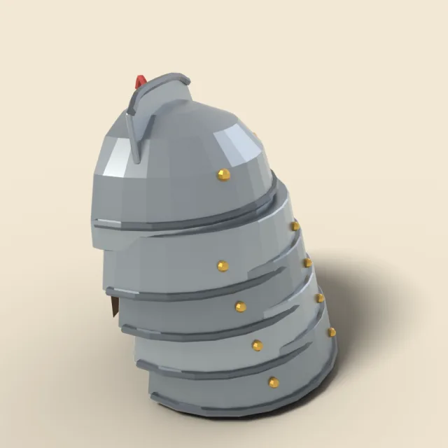 Plate pauldron with layered lames