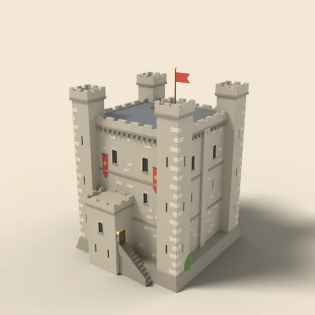 Medieval castle keep
