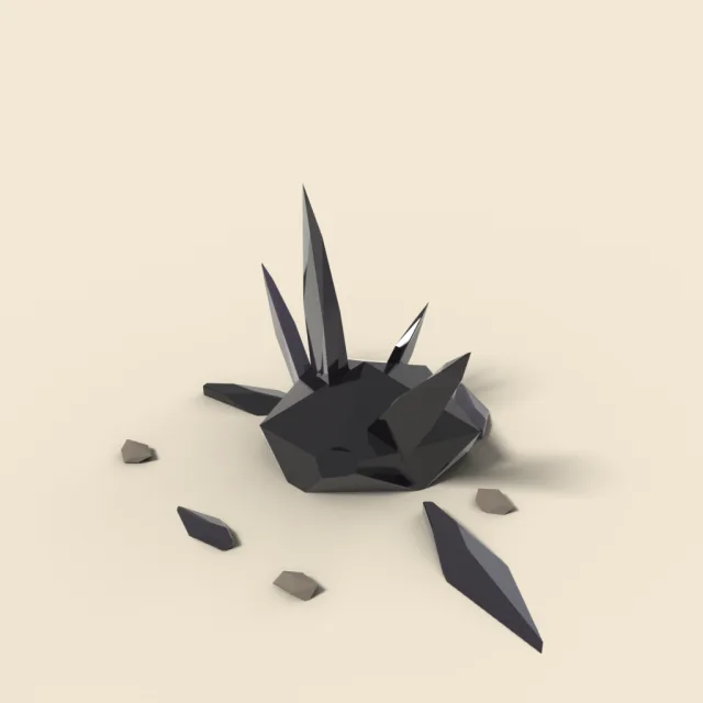 Obsidian shards