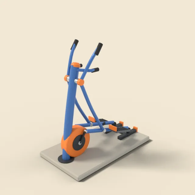 Outdoor elliptical exercise machine