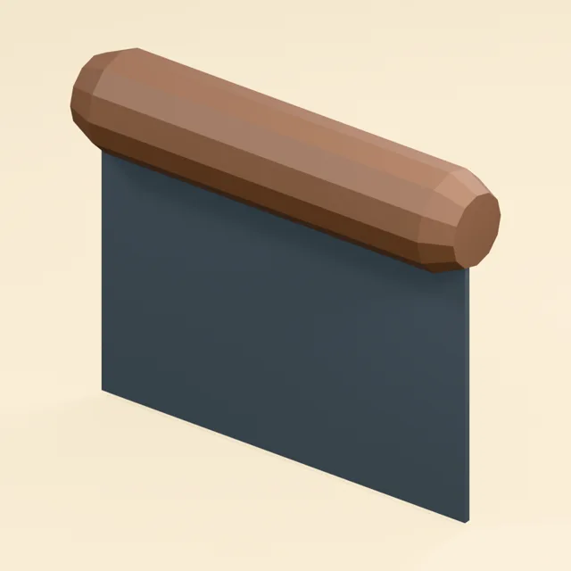 Steel bench scraper