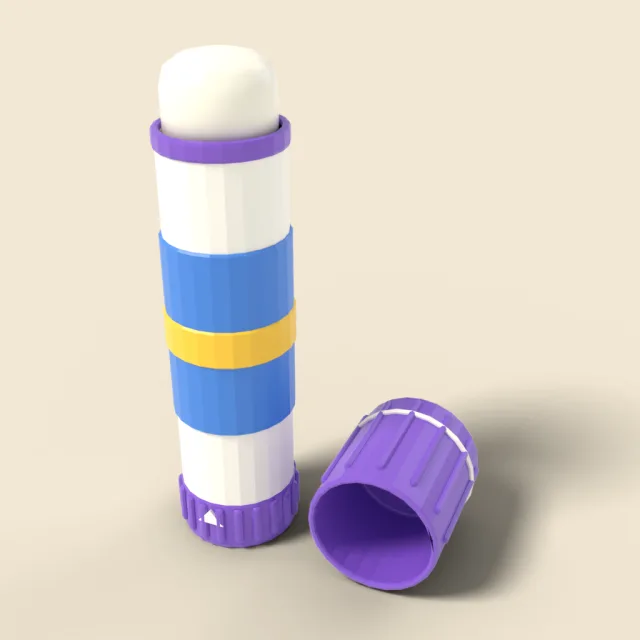 Glue stick with twist base