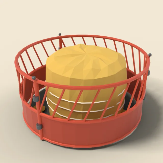 Round bale feeder ring