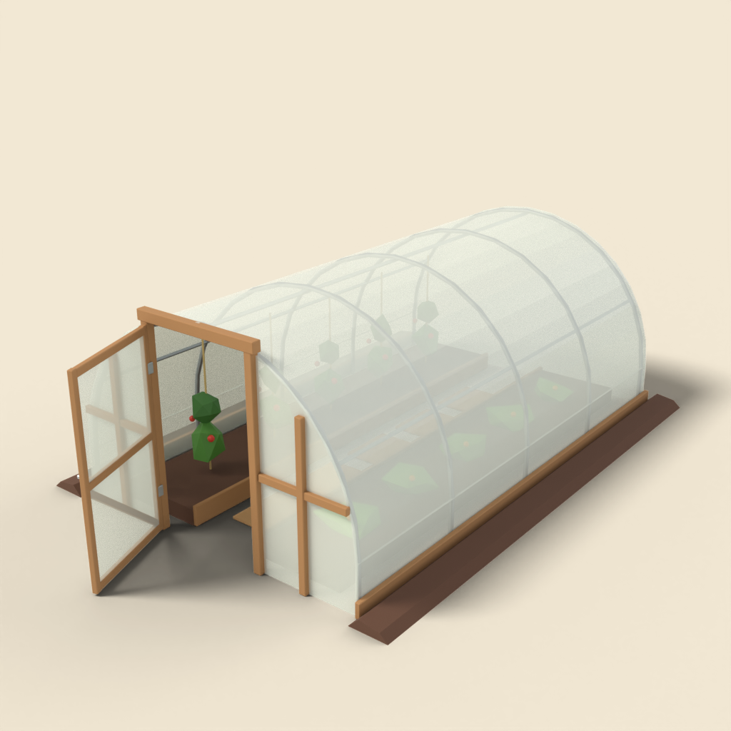 Polytunnel hoop greenhouse