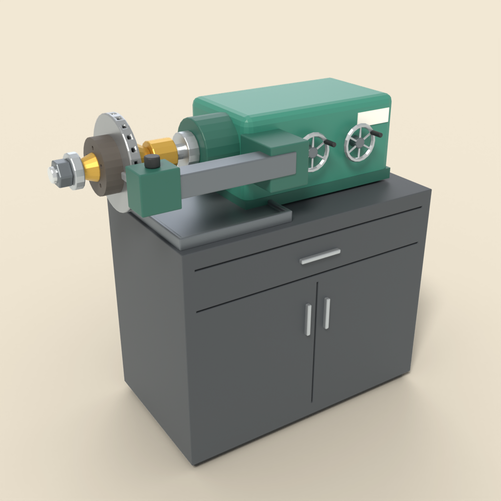 Brake lathe for rotors