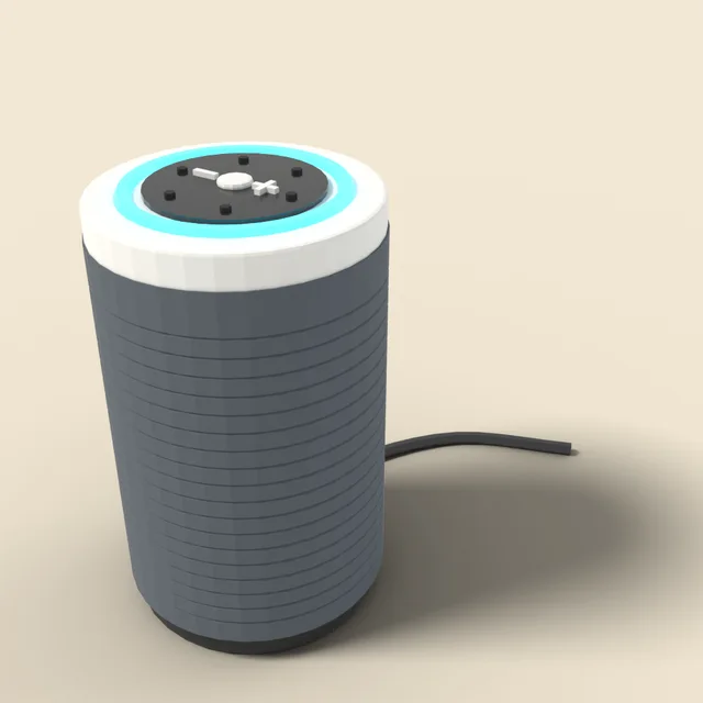 Cylindrical smart speaker