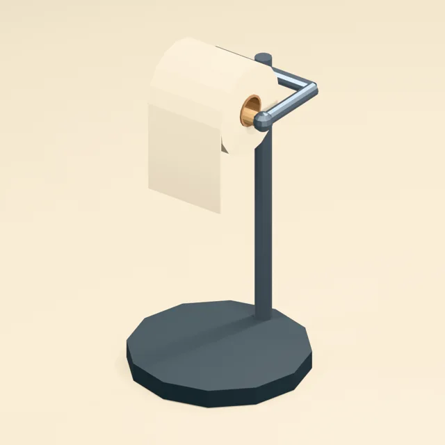 Freestanding toilet-roll holder
