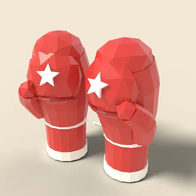 Pair of boxing gloves