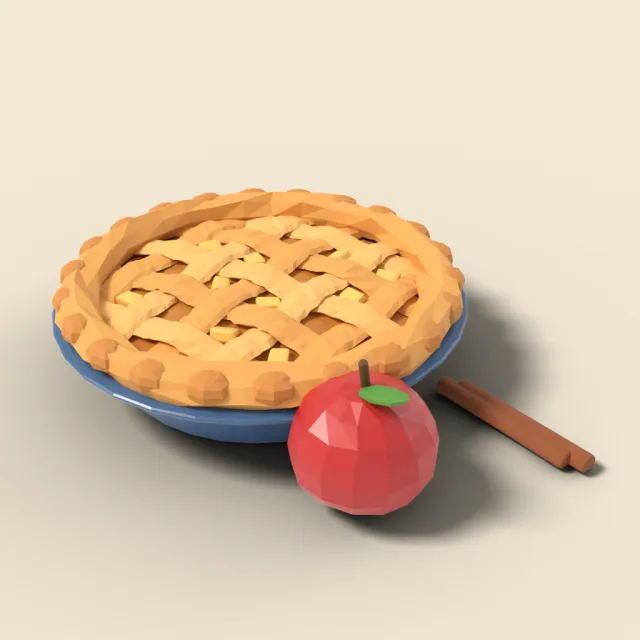 Apple pie with lattice crust