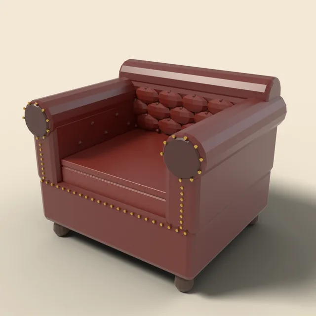Chesterfield armchair