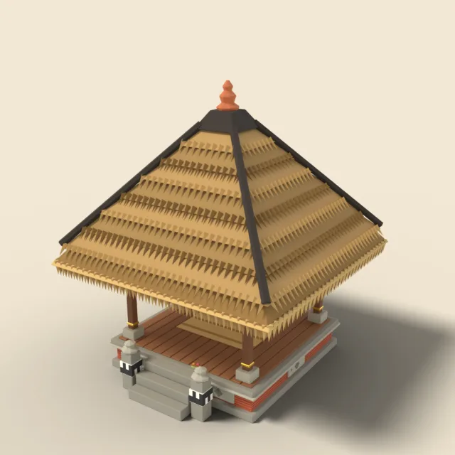 Balinese thatched pavilion