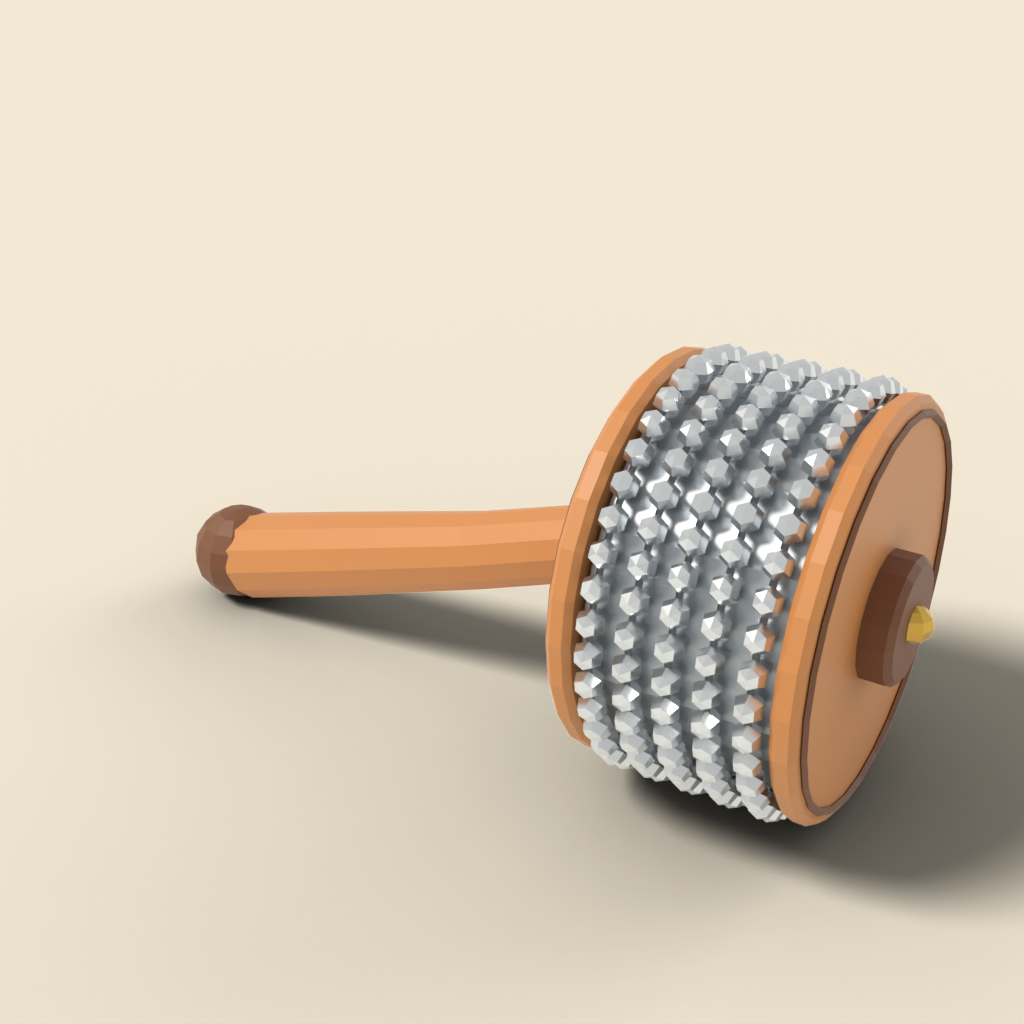 Wooden cabasa shaker