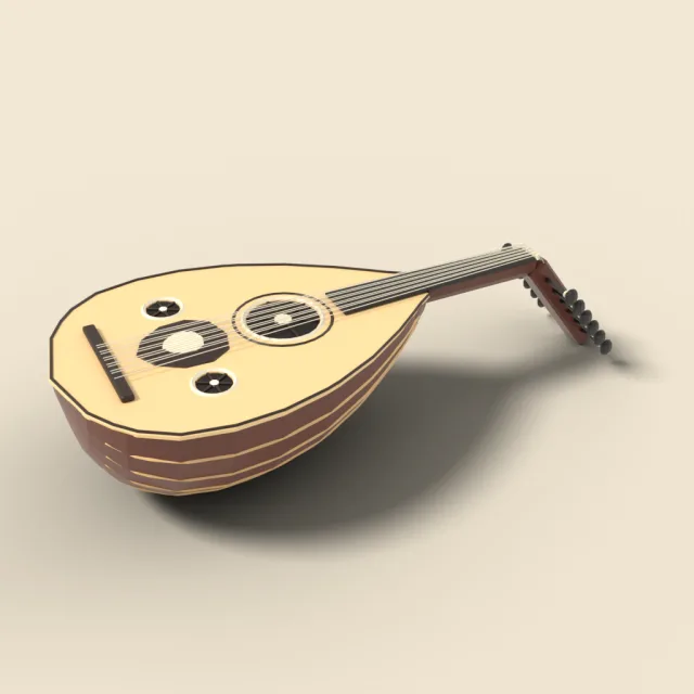 Oud with rounded bowl