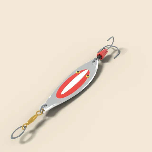 Metal spoon fishing lure