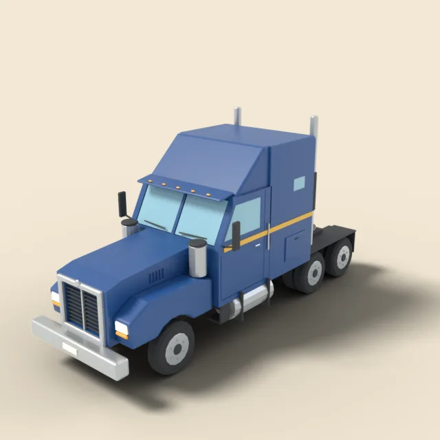 Semi truck tractor cab