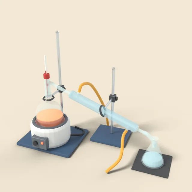 Distillation apparatus setup