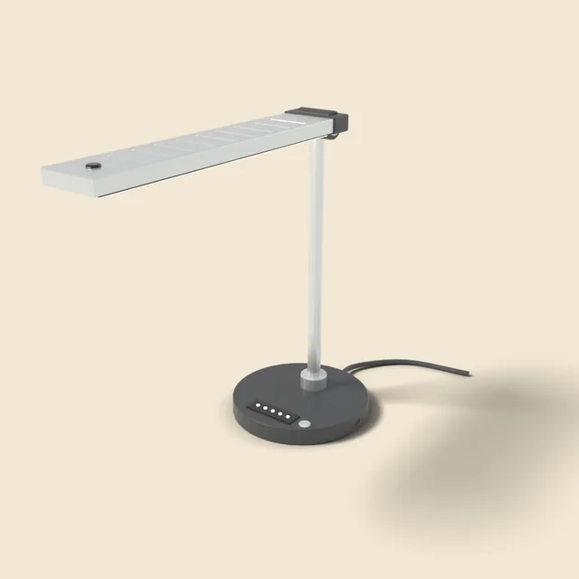 Desk lamp with LED panel