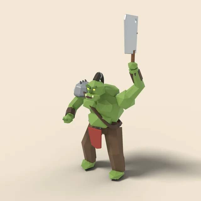Orc brute with cleaver